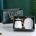 thumbnail image 1 of Fmbmuo Mug 12 oz Reusable Ceramics Coffee Mug Set With Handle, Bohemian Minimalist Dishwasher and Microwave Safe Cup With Gift Box for Office Desk, 1 of 4