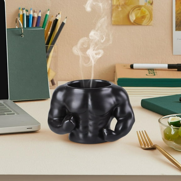 Fmbmuo Muscle Man Coffee Mug,Ceramic Bodybuilding Cups,Large Capacity Fmbmuo Coffee Mugs for Men,Funny Novelty Water Coffee Cup