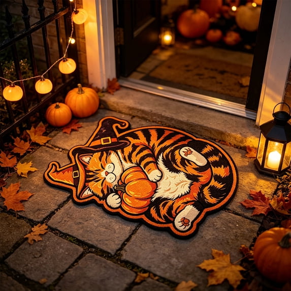 Fmbmuo Outdoor Doormats, 23.6x15.7 inch Halloween Doormat, Spooky Horror Themed Porch Rug, Super Soft Cozy Entry Mat for Holiday Parties