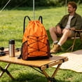 thumbnail image 1 of Fmbmuo Outdoor Drawstring Gym Backpack , Durable Waterproof Adjustable String Bag , For Women Men Traveling Business Hiking Casual Gym, 1 of 6