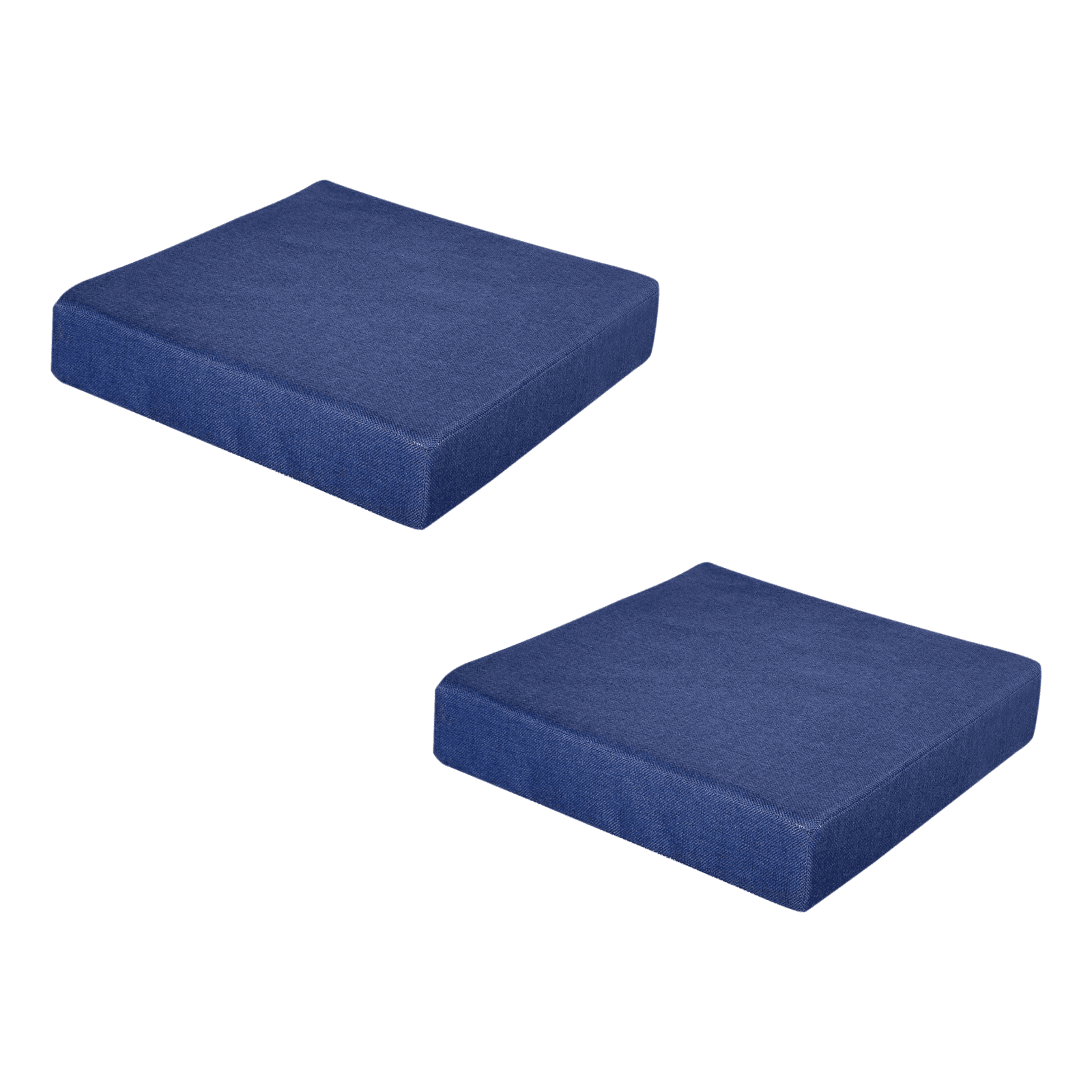 Fmbmuo Patio Cushions Non-slip 20x20 Inch Fade Resistant Square Seat Cushions, Cotton Bohemian 2Pcs (Blue)