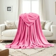 thumbnail image 1 of Fmbmuo Pink Blankets Polyester Cozy and Soft Modern Breathable Solid for Adults 27x39 Inches, 1 of 5