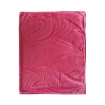 Fmbmuo Pink Blankets Polyester Fuzzy and Cozy Modern Reversible Solid for Couch, Bed, Living Room 19x27 Inches