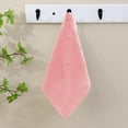 thumbnail image 1 of Fmbmuo Pink Small Bath Towels Solid Color Polyester Thick Washcloths, for Adult Men Women Soft Reusable 9.8 x 9.8 inch Gift Towels 1 Pcs, 1 of 5