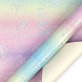 thumbnail image 1 of Fmbmuo Pink Valentine's Day Wrapping Paper 1 Rolls Holographic Birthday/Gift Wrapping Paper, Easy-Cut 17 inch x 9.8 ft Colorful Heart Pattern Gift Decorations for Holiday Party Favors, 1 of 4