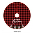 thumbnail image 1 of Fmbmuo Plaid Christmas Tree Skirt Multiple Sizes Red Christmas Decorations, Rustic Festive 100%Polyester Vintage Tree Skirt for a Cozy Christmas Morning, 1 of 4