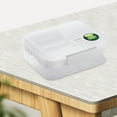thumbnail image 1 of Fmbmuo Plastic Lunch Box White Stackable Reusable Bento Box, Airtight 2-Tier Large Food/Fruit Storage Containers Freezer & Dishwasher Friendly, 1 of 5