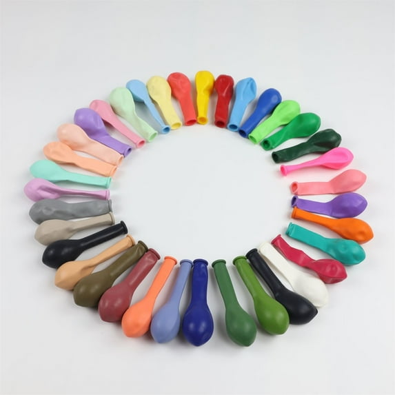 Fmbmuo Plastic Multicolor 50 pcs Party Balloons Decorations Easy Blow Up by Mouth 5 Inch , Balloons for Adult Birthday,Party Decor