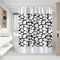 thumbnail image 1 of Fmbmuo Plastic Shower Curtain with Hanging Rings for Bathroom,Waterproof Art Decor and Complex Textures, 1 of 6