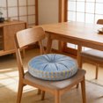 thumbnail image 1 of Fmbmuo Plush Seat Cushion Thick Fade-Resistant Round for Recliner, Breathable Modern Blue Bistro Chair Cushions 18"x 18", 1 of 5
