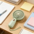 thumbnail image 1 of Fmbmuo Portable Hand Held Fan Usb Rechargeable Mini Fan, Usb Rechargeable, Handheld, with Strap, Pink/White/Purple/Green Options, for Travel, 1 of 4