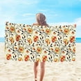 thumbnail image 1 of Fmbmuo Quick Dry Microfiber Beach Towel Soft Large Lightweight Adult, 1 Pcs 30 x 60 inch Flower Printed Multicolor Minimalist Bath Towels for Adult Men Vacation, 1 of 5