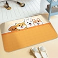 thumbnail image 1 of Fmbmuo Rectangle Bathroom Rugs Waterproof Modern Low Pile Bathroom Rugs Rubber 16x24in C, 1 of 5