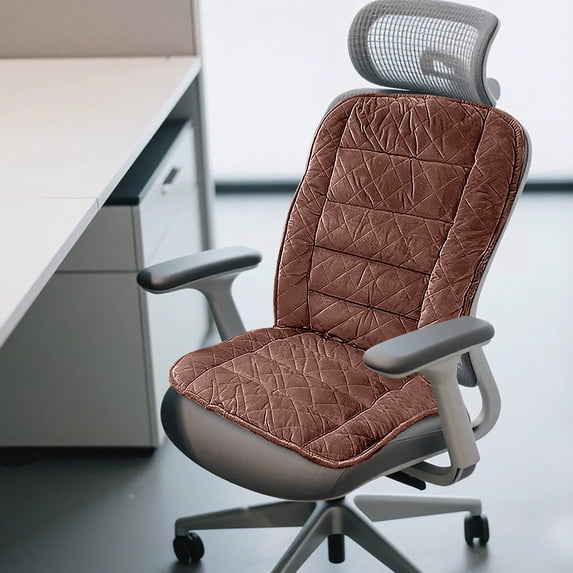 Fmbmuo Rectangle Chair Cushions Polyester Stain-Resistant Warm for Office Chair, Multicolor Non-Slip Minimalist Seat Cushion 19" x 22"