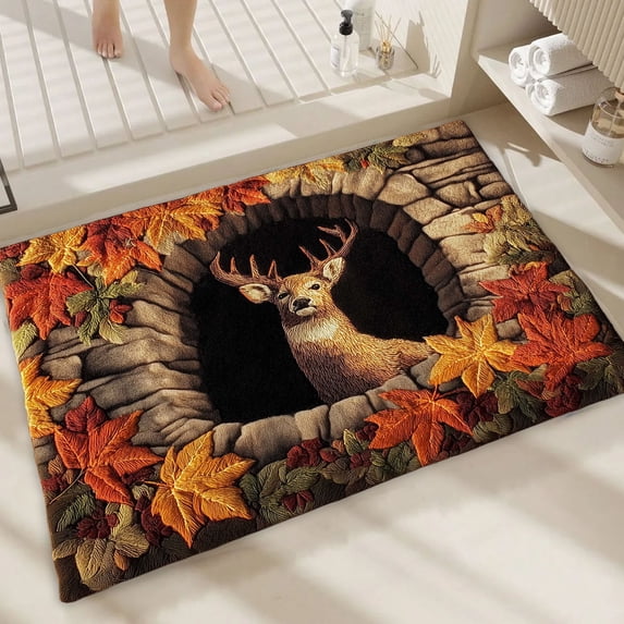 Fmbmuo Rectangular Door Mat Absorbent, Soft Indoor Decor Entryway Rugs Runner, Farmhouse Cartoon Dog Multicolor Entry Rug, 16"x24"