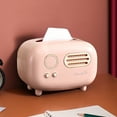 thumbnail image 1 of Fmbmuo Retro Radio Shaped Tissue Box Cover Decorative Tissue Box Cover Plastic Traditional Countertop for Living Room, 1 of 5