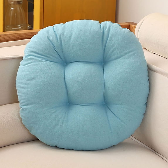 Fmbmuo Seat Cushion Cotton Fade-Resistant Breathable Round for Chairs Sofas Lounges, Multicolor Modern Thick Bistro Chair Cushions 16"x 16"