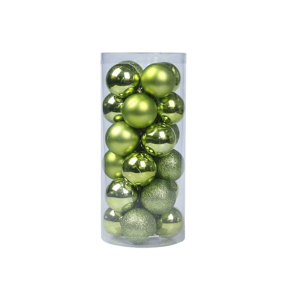 Fmbmuo Shatterproof Christmas Ornaments Hanging Tree Decorations Plastic 24 Pcs Christmas Tree Bauble Thanksgiving Fall Ball Ornaments Decorations