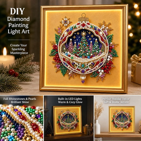 Fmbmuo Small Diamond Art Kits Christmas Pearl Art Kits DIY Kits for ...