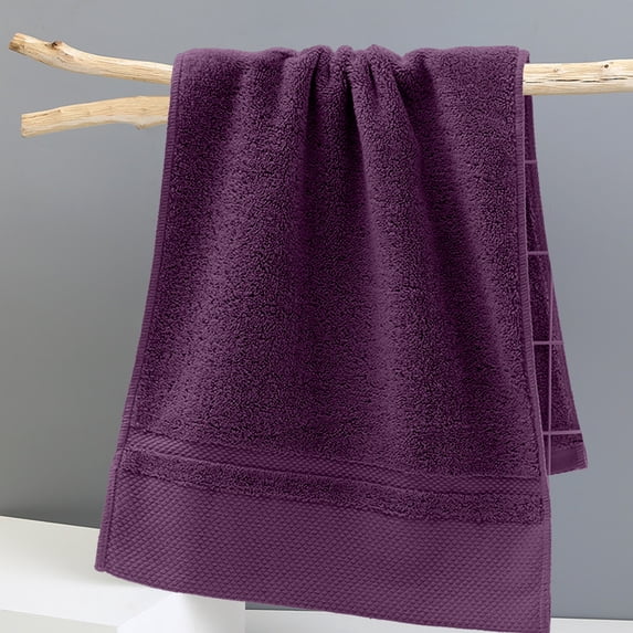 Fmbmuo Soft Beach Towel Absorbent Fade Resistant Small Women & Men, Modern Purple 40 x 19.6 Inches Single Solid Color Pool Swim Towels for Swimming Pool Camping