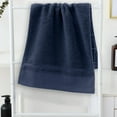 thumbnail image 1 of Fmbmuo Soft Beach Towel Small Absorbent Fade Resistant Adult, Single 30 x 13.4 Inches Blue Solid Color Minimalist Bath Towels for Adult Men Vacation, 1 of 5