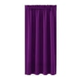 thumbnail image 1 of Fmbmuo Solid Curtains Purple Machine Washable Blackout Decorations， Rod Pocket Minimalist Thermal Insulation 1 pcs Window Curtains， Bedroom/Living Room,63 Inch, 1 of 2