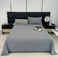 thumbnail image 1 of Fmbmuo Solid Flat Sheet Queen Size Only Super Soft Microfiber Bed Sheet Gray Breathable Durable Easy Care Wrinkle & Fade Resistant Sheet for All-Season Comfort, 1 of 5