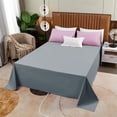 thumbnail image 1 of Fmbmuo Solid Flat Sheet Twin Size Only Super Soft Silky Microfiber Bed Sheet Easy Care Breathable Wrinkle & Fade Resistant Durable Sheet for All-Season Comfort, 1 of 5