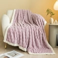 thumbnail image 1 of Fmbmuo Spandex Weighted Blankets Warm and Soft Pink Art Deco Reversible Great for Travel and Camping Geometric 39.3*27.5 Inches, 1 of 5