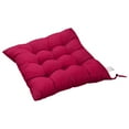 thumbnail image 1 of Fmbmuo Square Outdoor Chair Cushions Fade Resistant 16x16 Inch Ties Seat Cushions, 1Pcs Polyester Minimalist Cushion (Red), 1 of 2