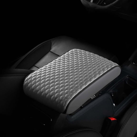 Fmbmuo Stain Resistant Center Console Cover Resistant 13x9 Inch Rectangle Seat Cushions, Modern Polyester 1Pcs (Gray)