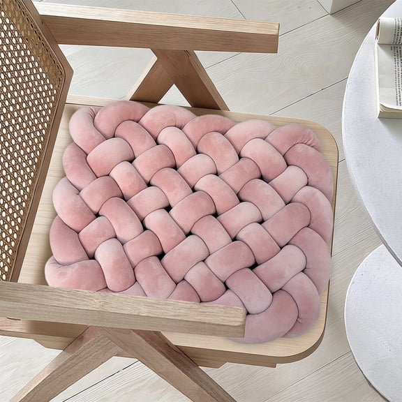 Fmbmuo Stain-Resistant Seat Cushion Breathable Rectangle Polyester for Outside, Art Deco Pink Soft Chair Cushions 19" x 15"