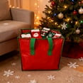 thumbnail image 1 of Fmbmuo Storage Bags Red 1.5 Ft Nylon Collapsible Storage Bags, Rectangle Farmhouse Durable Ornament Storage, 1 of 5