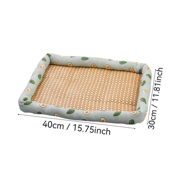 Fmbmuo Summer Pet Bed With Mesh Mat , Breathable Washable Cooling Dog Bed , Indoor Cat Bed For Cats Small Dogs