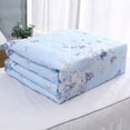 thumbnail image 1 of Fmbmuo Super Soft Summer Cooling Quilt Refreshing Air Conditioner Blanket Lightweight Breathable Machine Washable Twin/Full Size (Blue-S), 1 of 5
