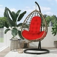 thumbnail image 1 of Fmbmuo Thicken Hanging Basket Seat Cushion, Outdoor Swing Cushion ,Hammock Swing Chair Cushions, Soft Egg Patio Chair Cushion with High Elasticity PP Cotton, for Indoor and Outdoor Garden Offices, 1 of 8