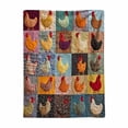 thumbnail image 1 of Fmbmuo Throw Blankets Multicolor Fleece Plush and Soft Traditional for Adults Rooster Print Breathable Available in Various Sizes, 1 of 2