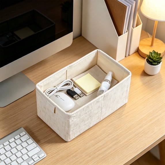 Fmbmuo Under Bed Storage Containers , Reusable Foldable Storage Bag For Clothes CD Storage For Bedroom Living Room Kitchen Table Home Decor