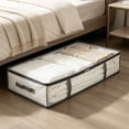 thumbnail image 1 of Fmbmuo Under Bed Storage , Reusable Clear Zippered Plastic Clothes Storage Bags Blanket Storage Bags For Quilts Bedding Clothes, 1 of 6