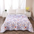 thumbnail image 1 of Fmbmuo Washed Cotton Summer Quilt Fresh Floral Print Lightweight Breathable Air Conditioner Blanket Machine Washable Twin/Full/Queen (Multicolor-M), 1 of 5