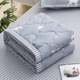 thumbnail image 1 of Fmbmuo Washed Cotton Summer Quilt Solid Gray Lightweight Breathable Air Conditioner Blanket Machine Washable Twin Size (Gray), 1 of 5