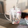 thumbnail image 1 of Fmbmuo Water Bottles Easy Clean Glass 12 oz Coffee Mug With Handle, Farmhouse Dishwasher and Microwave Safe Clear Cup Birthday Gifts for Women Men, 1 of 5
