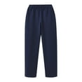 thumbnail image 1 of Fmbrln Boys Sweatpants Elastic Waist Solid Joggers Pants School Uniform Pants Loose Comfy Running Athletic Trousers with Pockets for Kids 3-16Y, 1 of 4