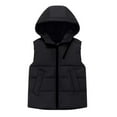 thumbnail image 1 of Fmbrln Boys and Girls Puffer Vest with Hood Full Zip Up Sleeveless Quilted Jackets Fall Winter Thickened Warm Coat with Pockets, Sizes 3-11Y, 1 of 3