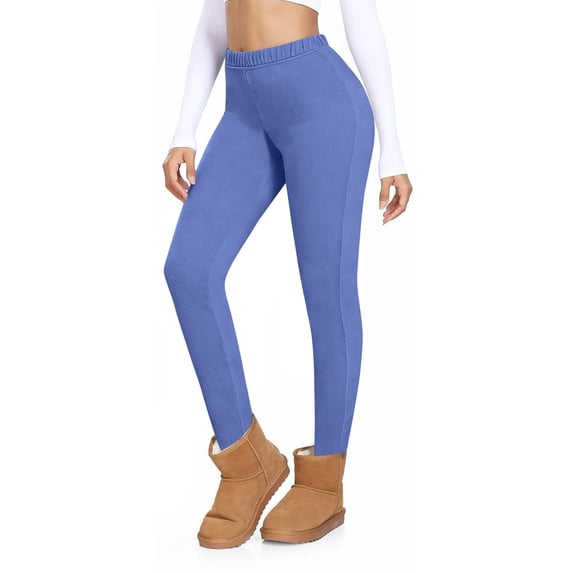 Fmbrln Fleece Leggings for Women, Fashion Elastic Waist Athletic Yoga Pants Fall Winter Comfy Sofy Warm Home Pants