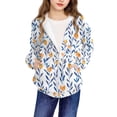 thumbnail image 1 of Fmbrln Girls and Boys Full Zip Up Hoodies Coat Long Sleeve Fashion Print Hooded Sweatshirts Casual Athletic Jackets with Pockets, Sizes 4-11Y, 1 of 5