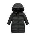 thumbnail image 1 of Fmbrln Girls and Boys Mid-Length Quilted Jackets Zip-Up Puffer Down Jackets Winter Thicken Warm Coat, Sizes 3-11Y, 1 of 4