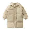 thumbnail image 1 of Fmbrln Girls and Boys Puffer Jackets Thicken Padded Down Jackets Winter Warm Hooded Coat for Kids, 2-12Y, 1 of 4