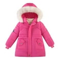 thumbnail image 1 of Fmbrln Girls and Boys Winter Thicken Fleece Lined Jackets Long Sleeve Zip-Up Quilted Coat Puffer Down Jackets, Sizes 3-6Y, 1 of 5