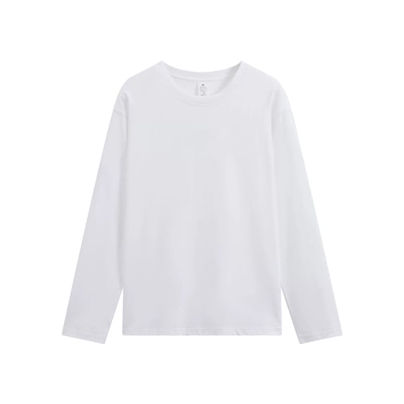 Fmbrln Men's Round Neck Long Sleeve T Shirts Fall Loose Shirts Solid Color Fashion Pullover Tops